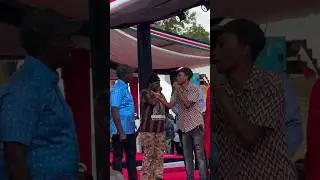 Comedian Kartelo Teaching President William Ruto Sheng during the launch of NYOTA program Nairobi