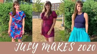 JULY MAKES - SUMMER DRESSES AND TRYING OUT VIKI SEWS PATTERNS