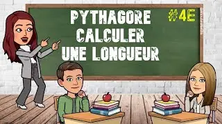 PYTHAGORE : COMMENT CALCULER UNE LONGUEUR DANS UN TRIANGLE RECTANGLE
