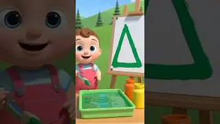 Shapes Song for Kids 🟦🔴🟢⬜ | Learn Shapes | Nursery Rhymes & Kids Songs #shorts #shapes #babysongs