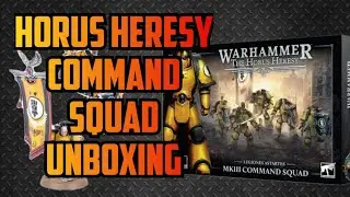 Horus Heresy Space marine command squad unboxing