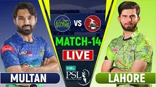 Live PSL 2024  LQ vs MS - 14th Match | Lahore Qalandars vs Multan Sultans Live Score | #cricket