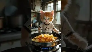 poor hardworking cat | funny cat #ai #creativeai #funnycatvideos