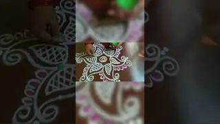Simple Kolam #kolam #muggulu #rangoli #smallkolam #easyrangoli #easykolam #easytodraw #kuttikolam