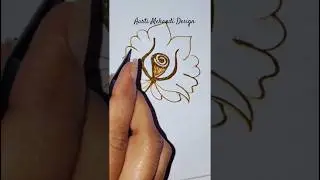 Rose Flower Mehandi Design 🌹!! #heena #cone mehandi #trandy #india🇮🇳 #shorts