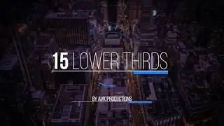 15 Lower Thirds Pack | 4k 60FPS