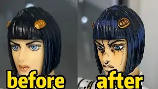 Anime jojo figure Repaint: Transforming 3D into 2D Comic Art#jojosbizzareadventure #jojo