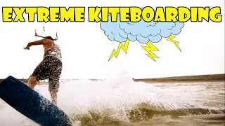 Best Extreme Kiteboarding & Epic Lightning Storm - Экстримальный кайтсерфинг. Tiligul Kite Fest.