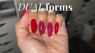 Dual Form nail using hard gel|Beginners