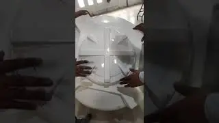 Drop impact test of WST ( water storage tank) of 5000Ltrs @ result pass successfully
