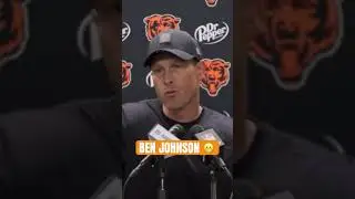 Ben Johnson RESPONDS when asked if Dan Campbell tried to run up the score on the Bears 😬