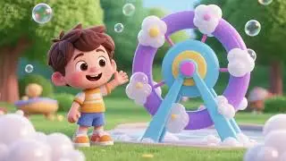 Bubble Soap Wheels Go Round and Round 🫧🚌🎶 | Fun Kids Song