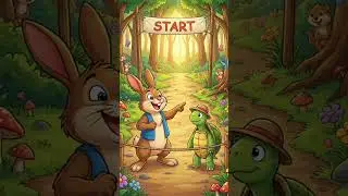 Rabbit and Turtle race story #rabbit #turtle