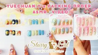 STARRY CAT HANDMADE NAIL DECOR PACKING ASMR