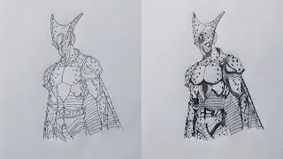 How to Draw Imperfect Cell | Dragon Ball Z Speed Drawing Tutorial