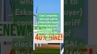 Eskom electricity tariff increase money is going to coal companies #brianmolefe #mkparty #landnoli