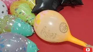 FUN BIG BALLOON AND LOT'S OF PEAR BALLOON BLOWING AND POPPING l SATISFYING VIDEO