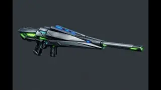 Quick preview of my first gun I'm personally making in Blender for Unreal Engine 5 (part 1)