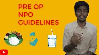 pre operative NPO guidelines in tamil/ paramedicogenisis