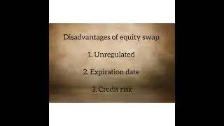 financial Derivatives,  equity swap