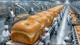 Inside a Futuristic Bread Factory &ndash; From Wheat Grain to Packaged Bread (FULL PROCESS)