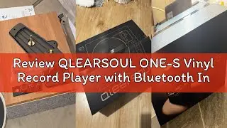 Review QLEARSOUL ONE-S Vinyl Record Player with Bluetooth Input/Output, All-in-One Vintage Turntable