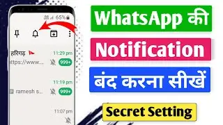 How to turn off WhatsApp notifications ✔️ Full Guide in Hindi