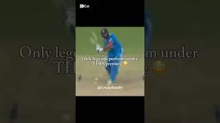 Pressure doesn&rsquo;t break legends. It makes them 👑#CricketFacts #CricketStan #IndianCricket