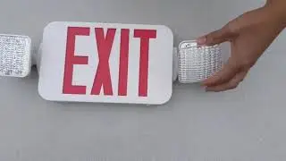 LFI Lights - 2 Pack - UL Certified - Hardwired Red LED Combo Exit Sign Emergency Light - COM Reviews