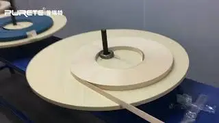 PVC Edge banding UV Coating Line,  including texture printing, various finishing machines by PURETE