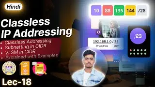 Classless Addressing (CIDR) Explained | Subnetting & VLSM with Examples | IP Addressing Hindi