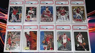 HUGE PSA BLIND REVEAL!!! Jordan, Ohtani, Carroll Baseball & Basketball Cards