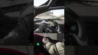 Laps in a supercar 🏎️Chasing lines across the track in Assetto Corsa. #AssettoCorsa #SteeringWheel