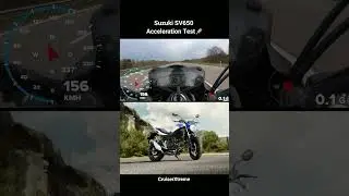 Suzuki SV650 Acceleration Test &mdash; Sleeper Speed Demon!