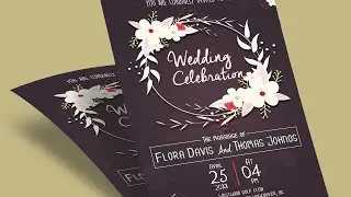 Wedding Invitation Card Design Photoshop CC Tutorial | wedding invitation