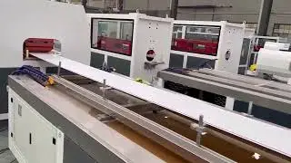 PVC ceiling panel production line testing by Fullwin Machinery#machine #pvc #ceiling #panel