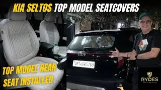 Kia Seltos Airbag Friendly Seatcovers | Ventilated Seat Covers | Car Seat Cover Manufacturer |