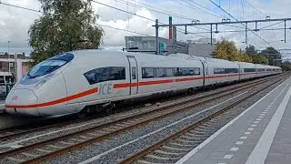 IC Berlijn komt aan op station Apeldoorn 