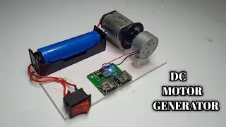 How to make DC motor generator(power bank generator)