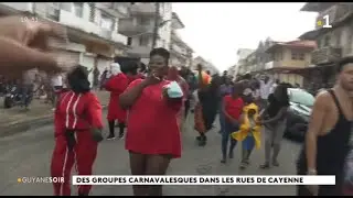 Des groupes carnavalesques dans les rue de Cayenne