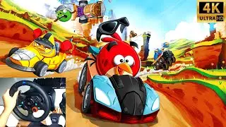 Angry Birds Go! 2.0 - Campaign 5: Moustache Pig | Steering Wheel Gameplay Walkthrough