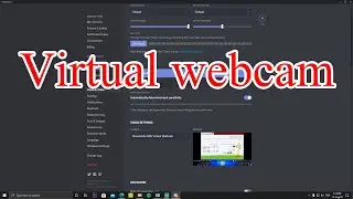 Virtual Webcam for Zoom Skype Discord with Streamlabs OBS - Tutorial