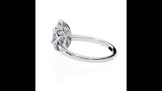 Marquise Solitaire with Lotus Flower Prong Engagement Ring - KJ01LR303