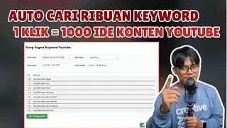 Bingung Bikin Konten? Scrape Keyword Otomatis! Aplikasi Untuk Mencari Kata Kunci YouTube.