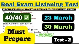 IELTS LISTENING PREDICTION OF 23 MARCH | 23 MARCH IELTS EXAM PREDICTION | IELTS LISTENING TEST |