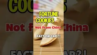 Fortune Cookies Are NOT Chinese?! 🤯 The Truth Will Shock You! #factorcap #funfacts #shorts #asia