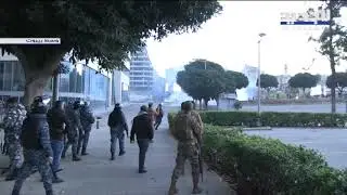 مواجهات بين القوى الأمنية ومجموعة من الشبان في وسط بيروت