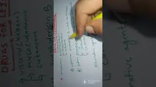 DRUGS FOR लेशमेनियस ||KALAZAR ##||DRUGS DIPLOMA PHARMA EXIT EXAMINATION