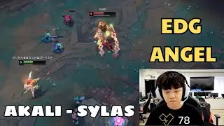 EDG Angel Akali vs TES Creme Sylas Engsub - Proview Lol