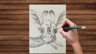 How to draw a giraffe head || How To Draw a Giraffe | YouTube Studio Sketch Tutorial